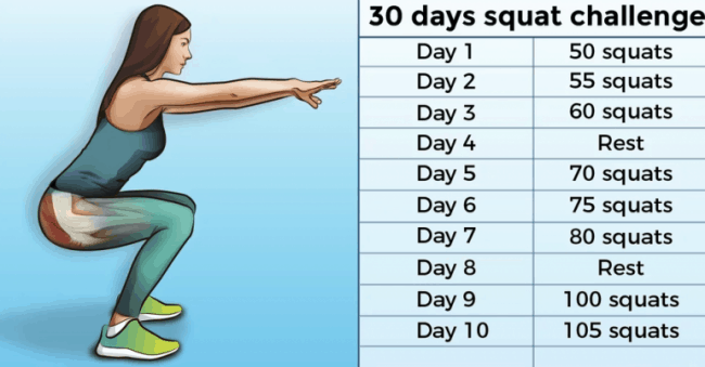 30-Day Squat Challenge That Can Help You Get the Butt of Your Dreams